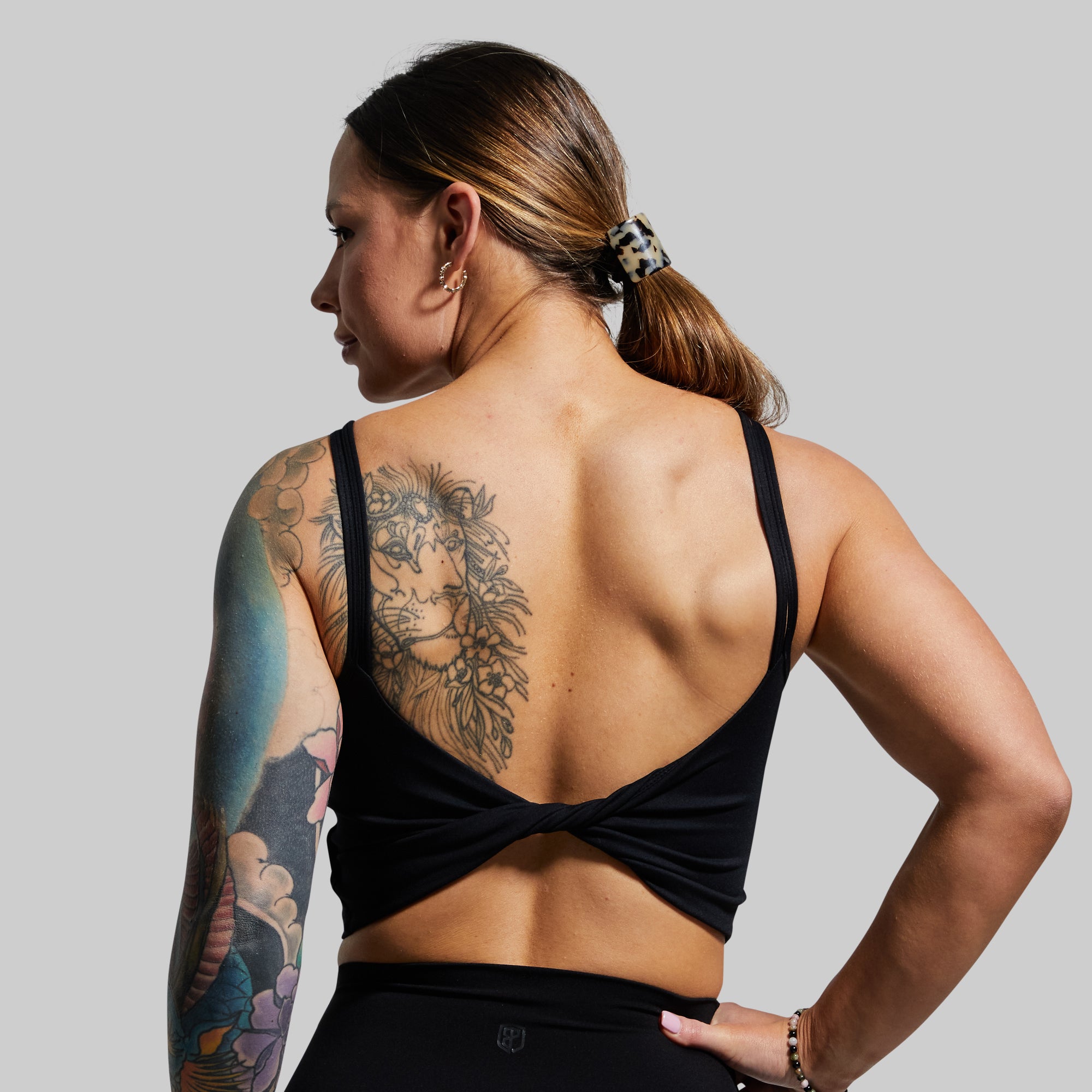 Buy LAK 18 women's fitness bra low back deep neck backless fashion