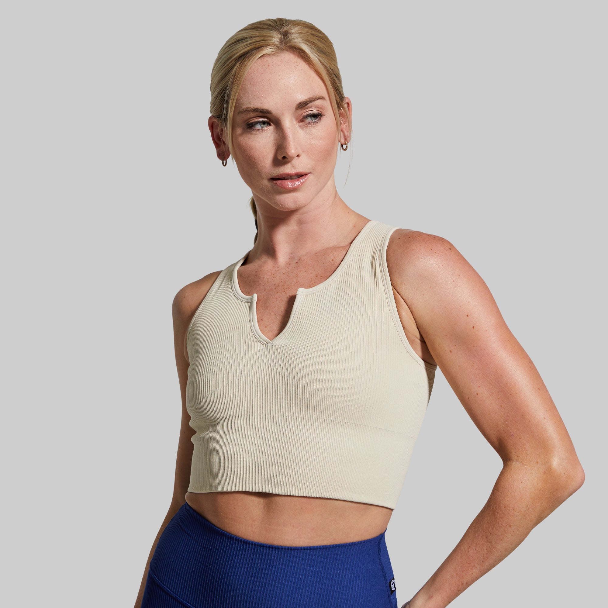 On The Daily Seamless Layering Crop Tank - White