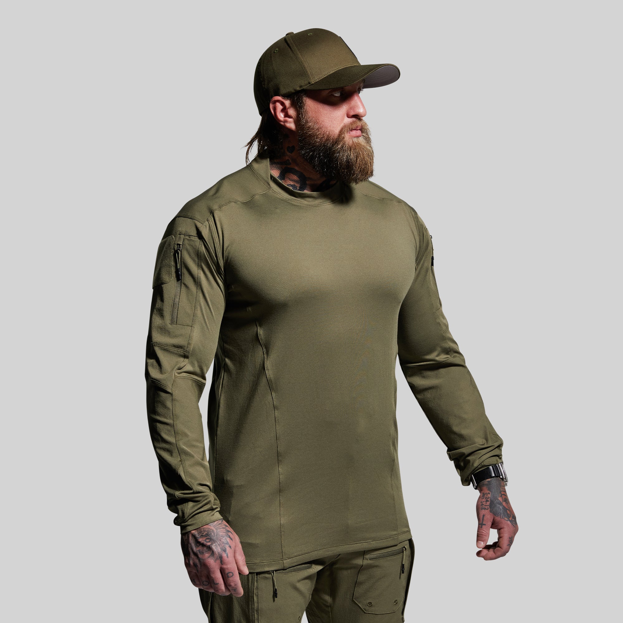 Long Sleeve Op Top (OD Green)