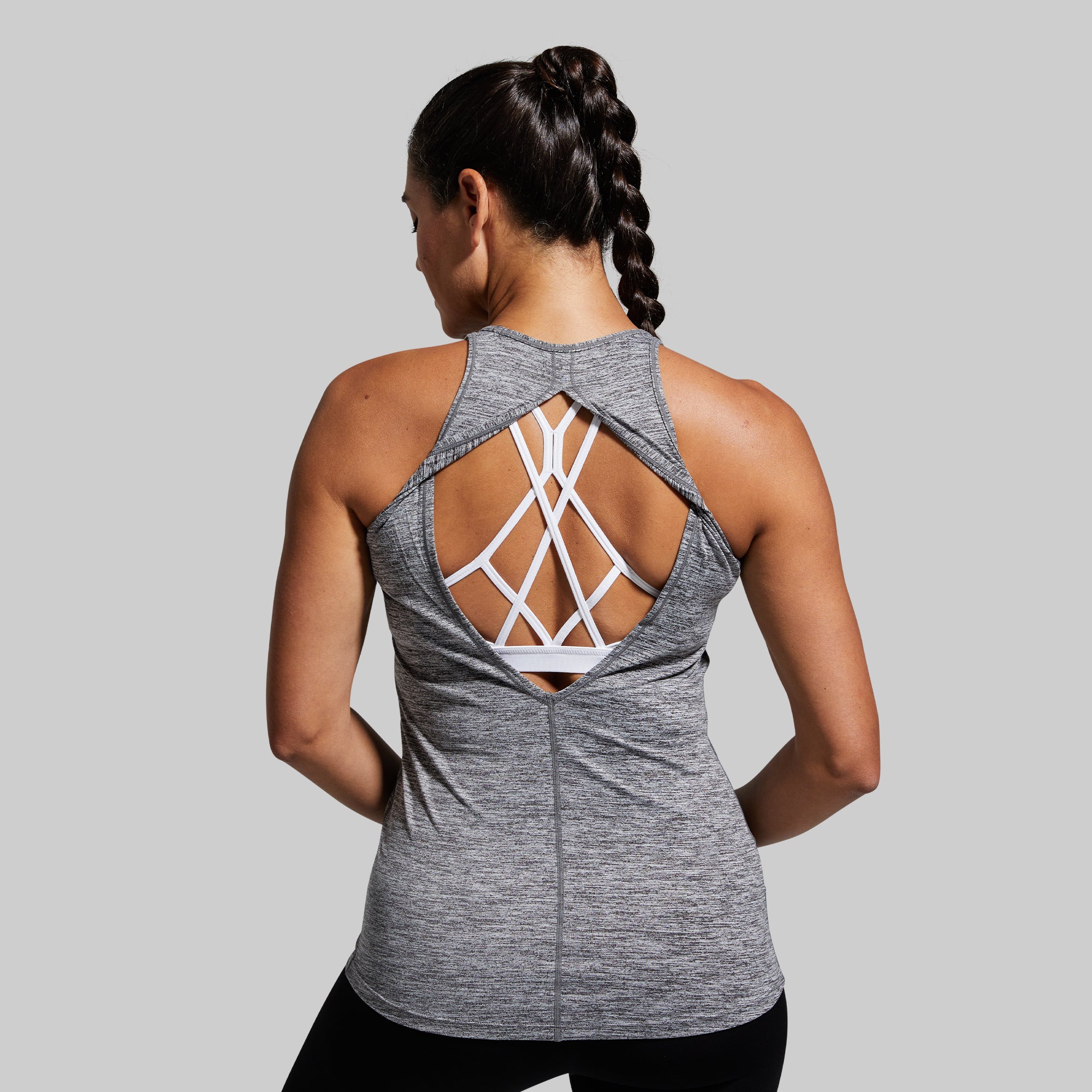 Women's Workout Racerback Tank Tri-Blend SKILL SKULL E-store   - Polish manufacturer of sportswear for fitness, Crossfit, gym, running.  Quick delivery and easy return and exchange