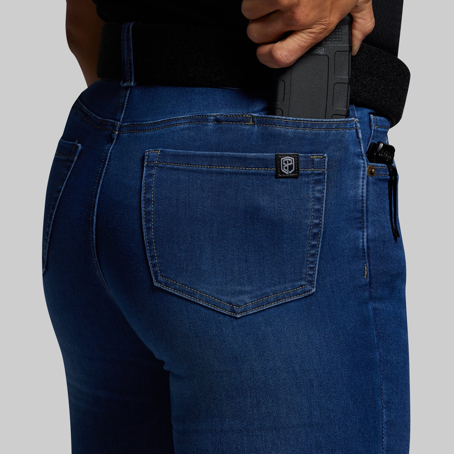 FLEX Recon Mid-Rise Skinny Jean (Dark Wash)