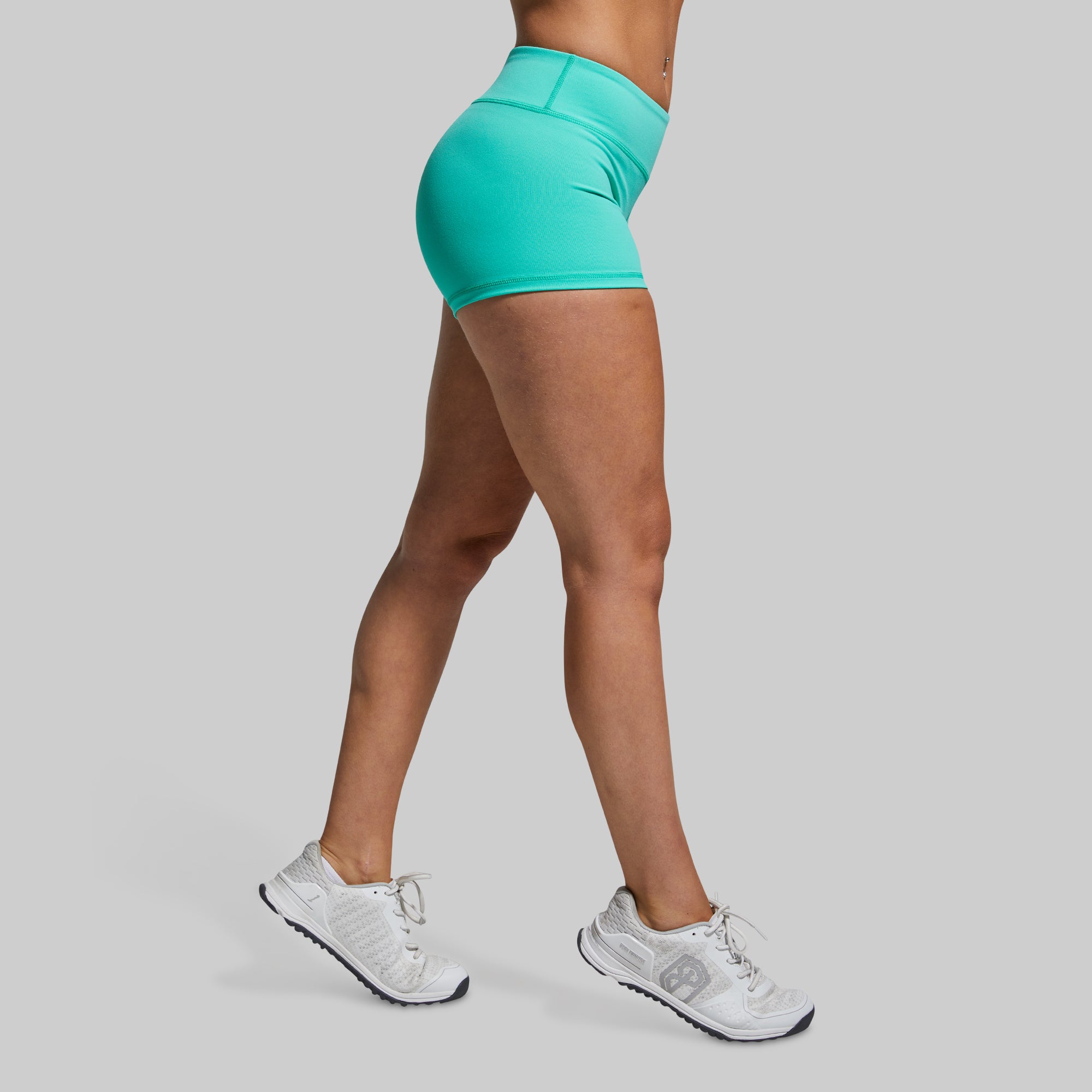 Women's Teal Compression Shorts  Athletic Booty Shorts – Born