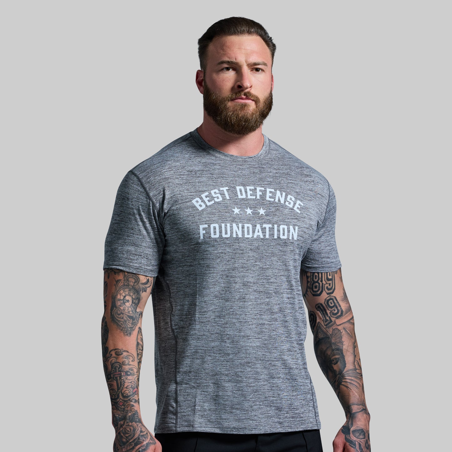 BDF Churchill Athleisure Tee (Heather Grey)