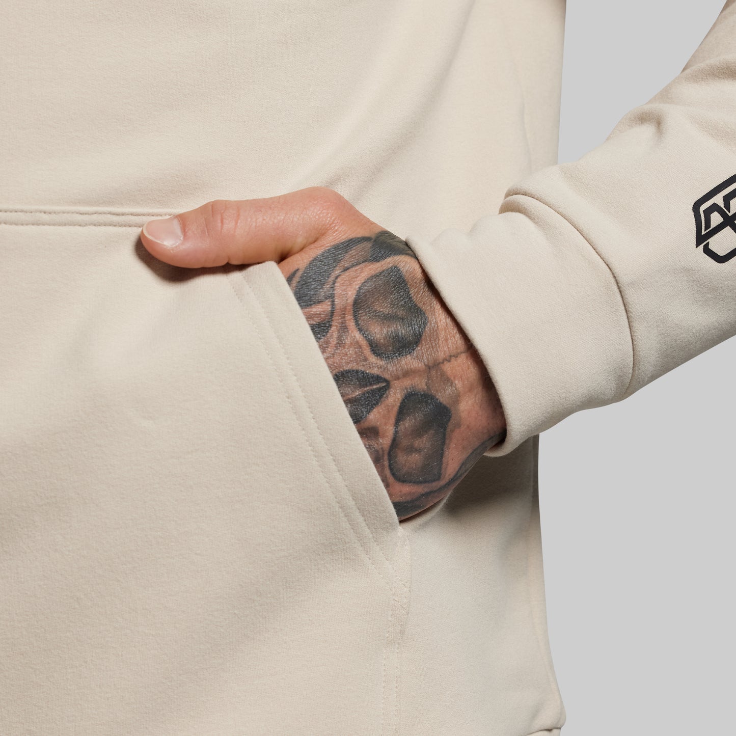 No Excuses Men's Unmatched Hoodie (Pumice)