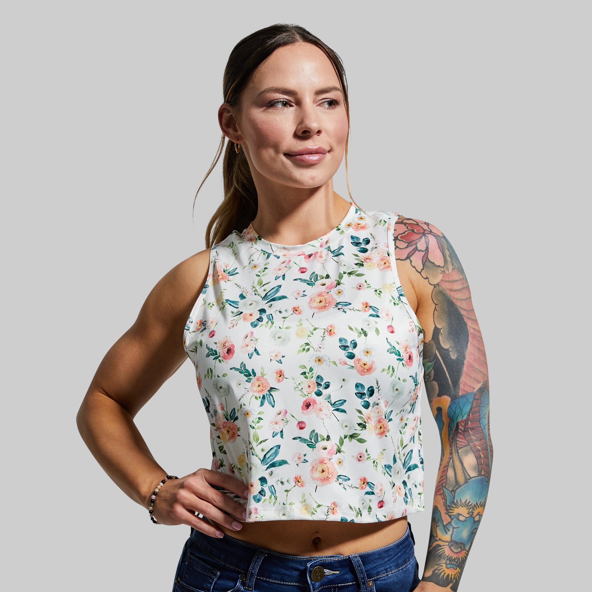 BE NINA ROTTEN FLOWER TANK TOP タンクトップ BE NINA ROTTEN FLOWER TANK TOP タンクトップ