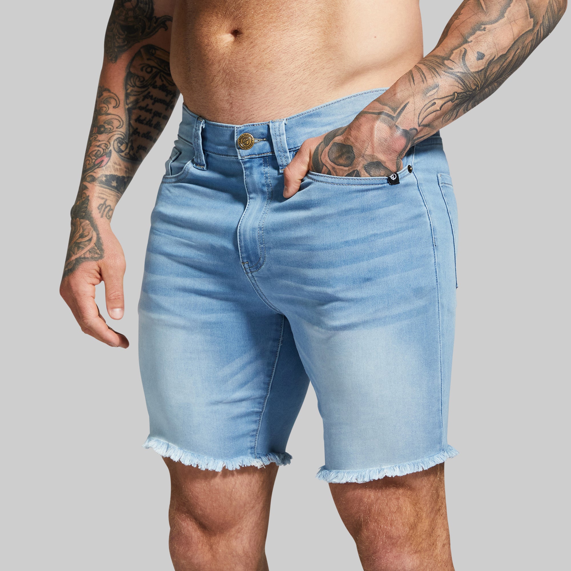 FLEX Stretchy Jort 7 Light Wash Born Primitive flex-stretchy-jort-7-light-wash-born-primitive