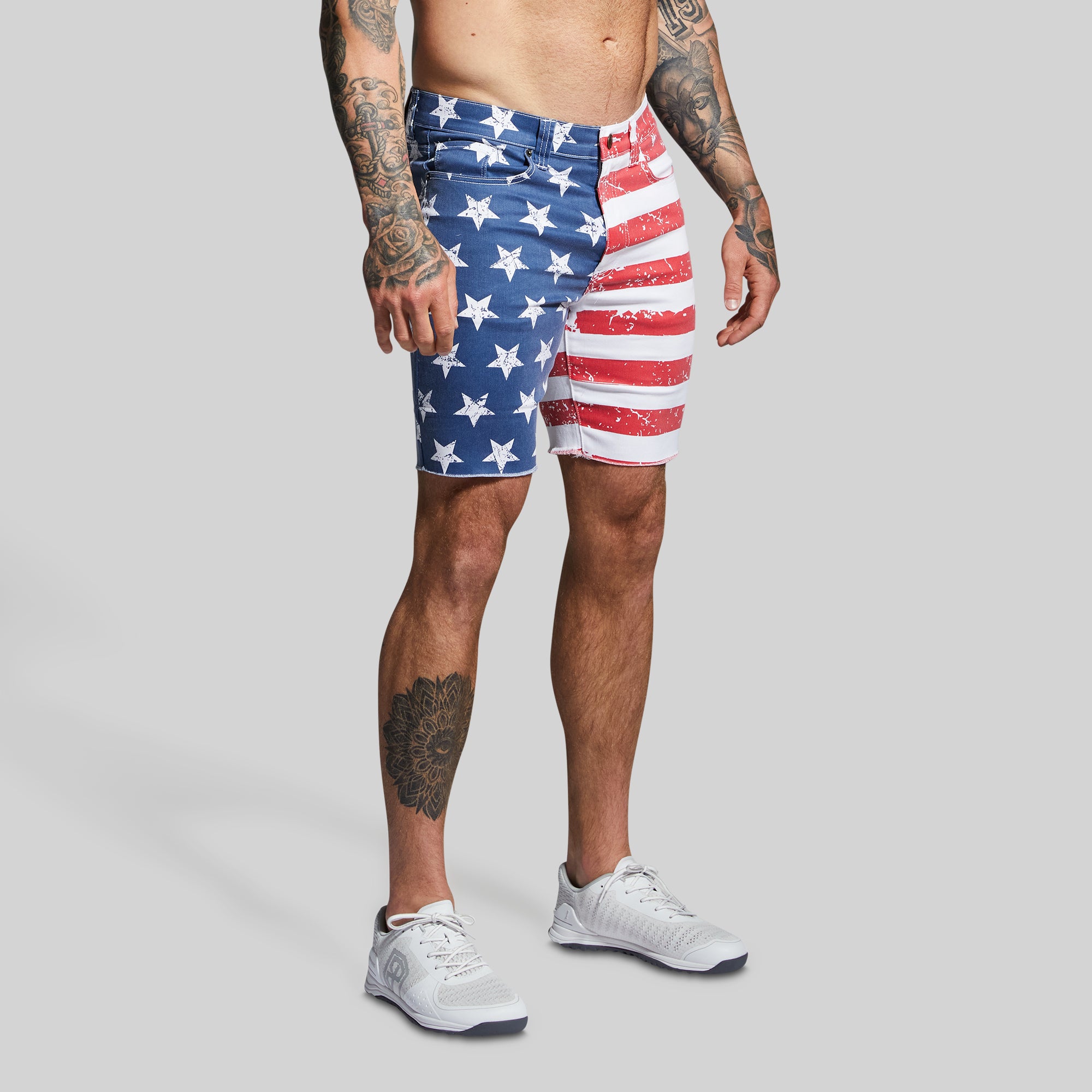 Patriotic Shorts  American Flag Jean Shorts Men's – Born Primitive