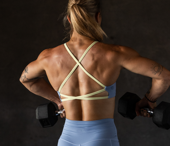 Unified Twist Sports Bra | Oil Blue