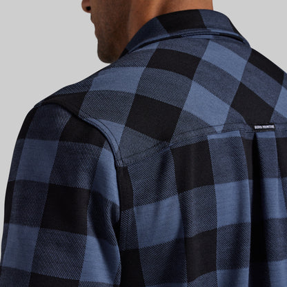 Woodsman Stretchy Flannel (Midnight Check)