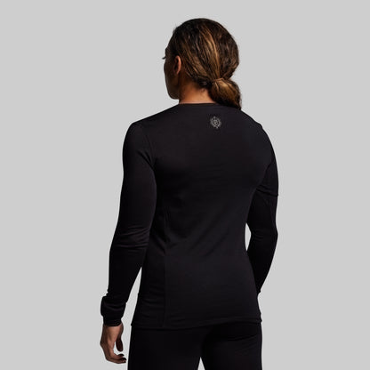 Women's Ridgeline Merino Thermal Top 165 (Black)