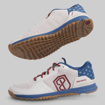 Women's Savage 1 AV (Americana): side and gum outsole views.
