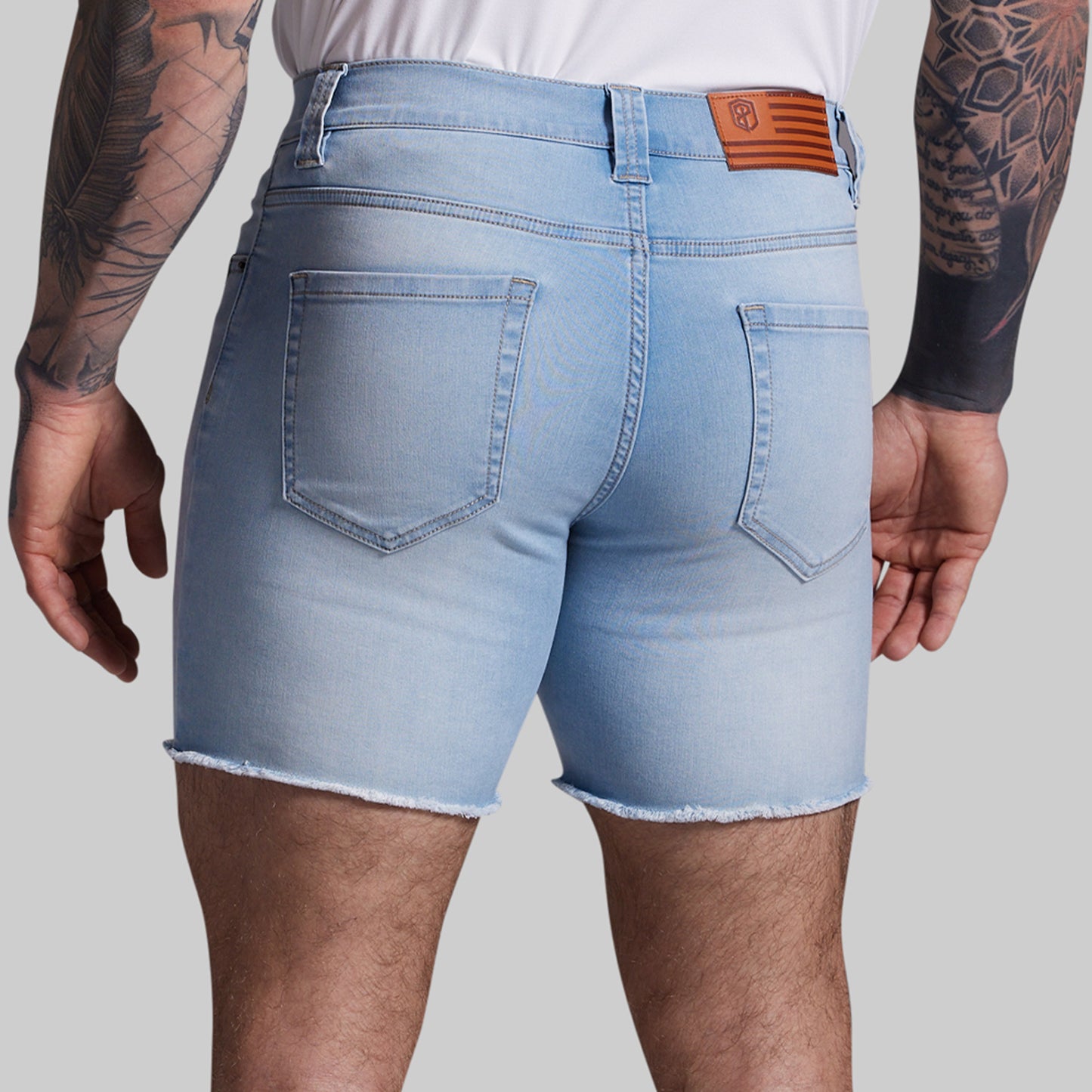 FLEX Stretchy Jort 6" (Light Fade Wash)