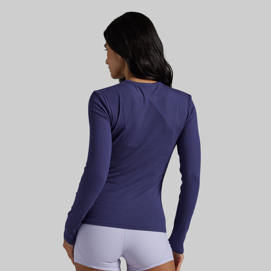Baby Rib Long Sleeve (Crown Blue)