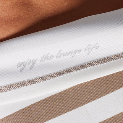 Lounge Lux Cropped Pullover (Java Stripe)