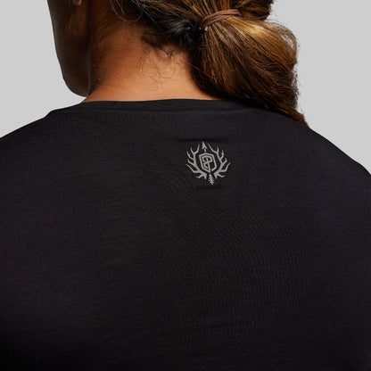 Women's Ridgeline Merino Thermal Top 165 (Black)