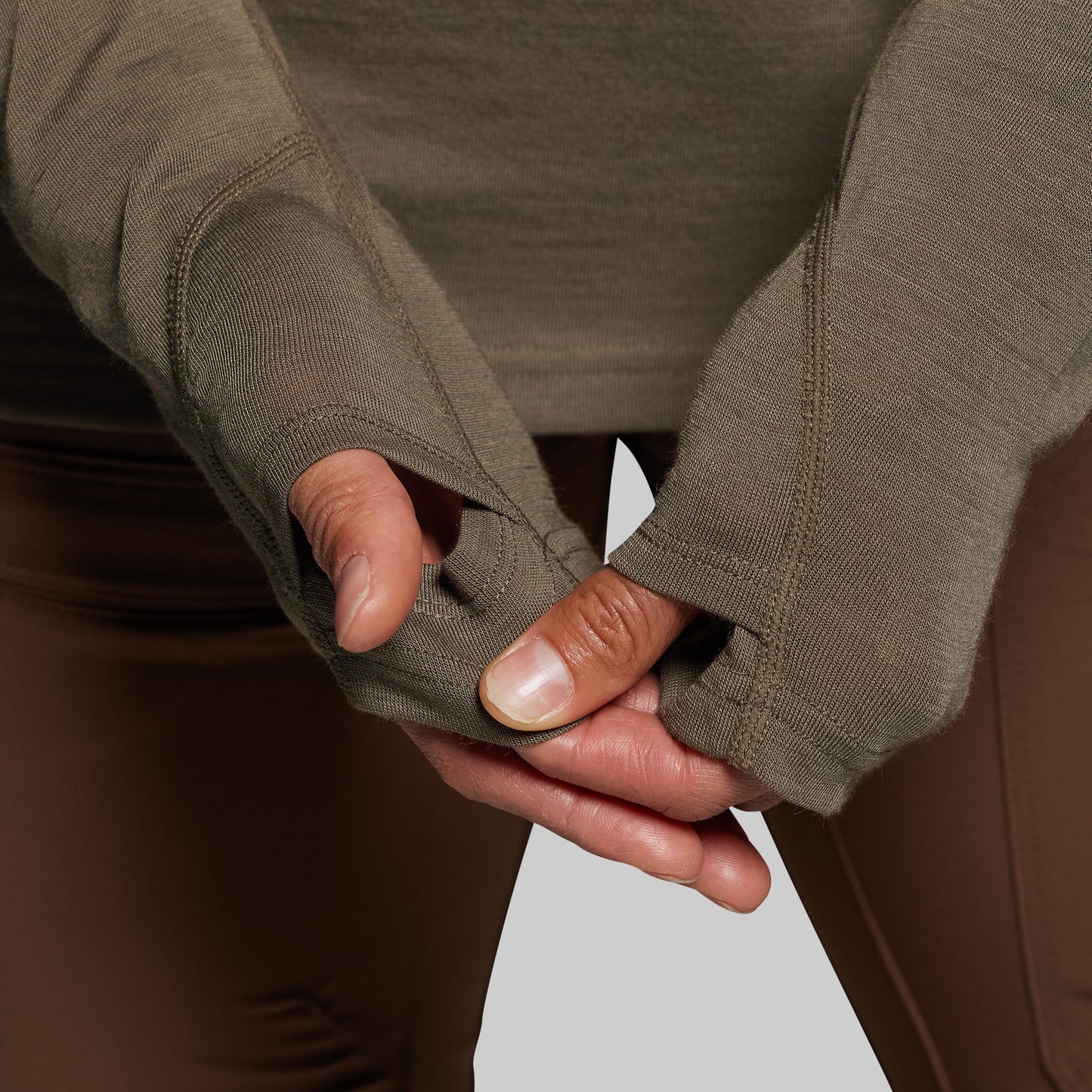 Women's Ridgeline Merino Half Zip Hoodie 165 (OD Green)