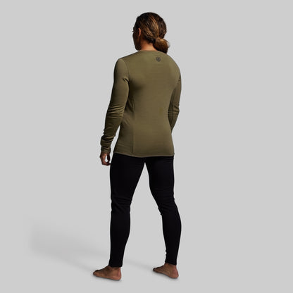 Women's Ridgeline Merino Thermal Top 240 (OD Green)
