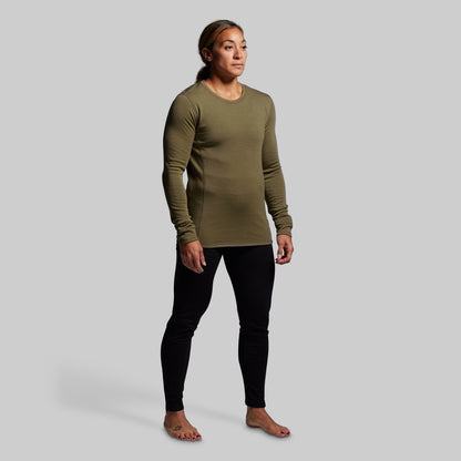 Women's Ridgeline Merino Thermal Top 240 (OD Green)