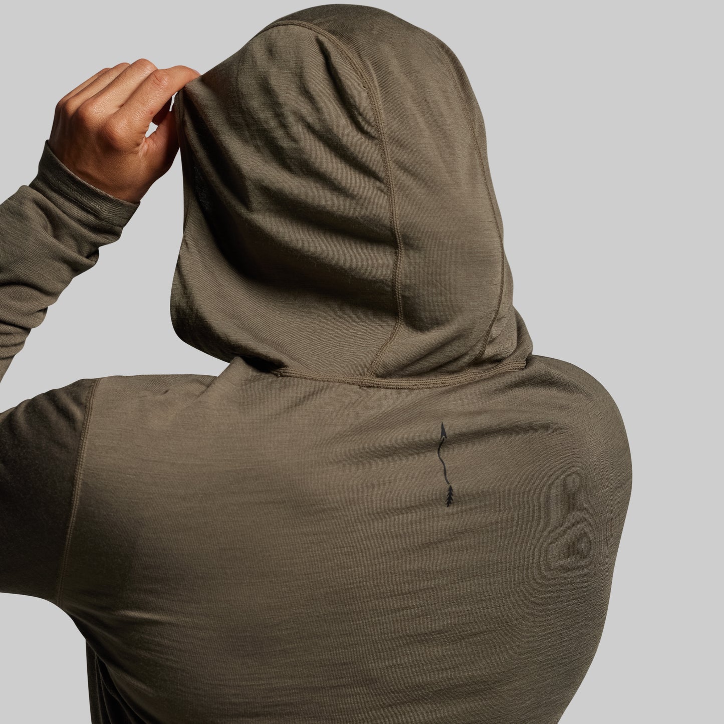 Women's Ridgeline Merino Half Zip Hoodie 165 (OD Green)