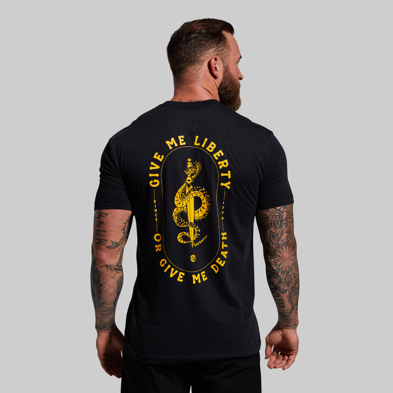 Give Me Liberty or Give Me Death T-Shirt (Black) – Born Primitive