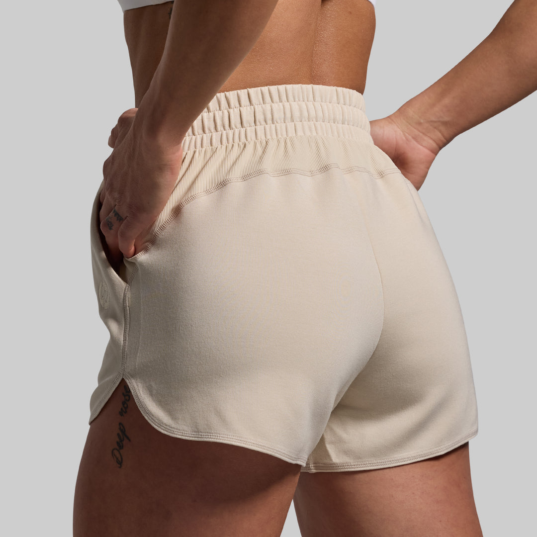 ★NOIAGO★ Applique Bermuda Sweatpants Ivory NOI1492 Isla Grove Original Sweatpants // Ash *RESTOCKED*