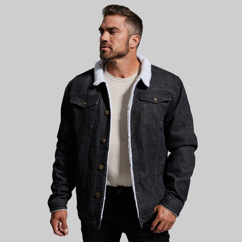 Guide Gear Quilt Lined Denim Jean Jacket for Men, Cotton Button Down  Trucker Jacket at Amazon Men's Clothing store