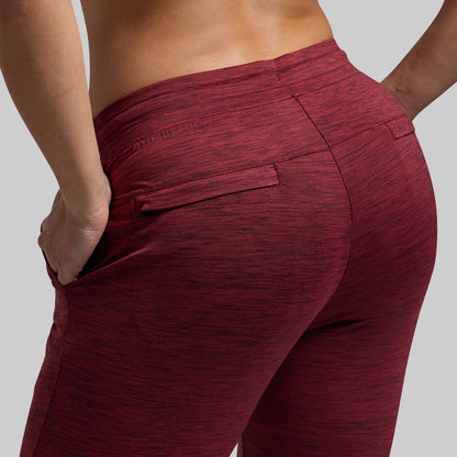 Women's Rest Day Low Rise Athleisure Jogger (Maroon)