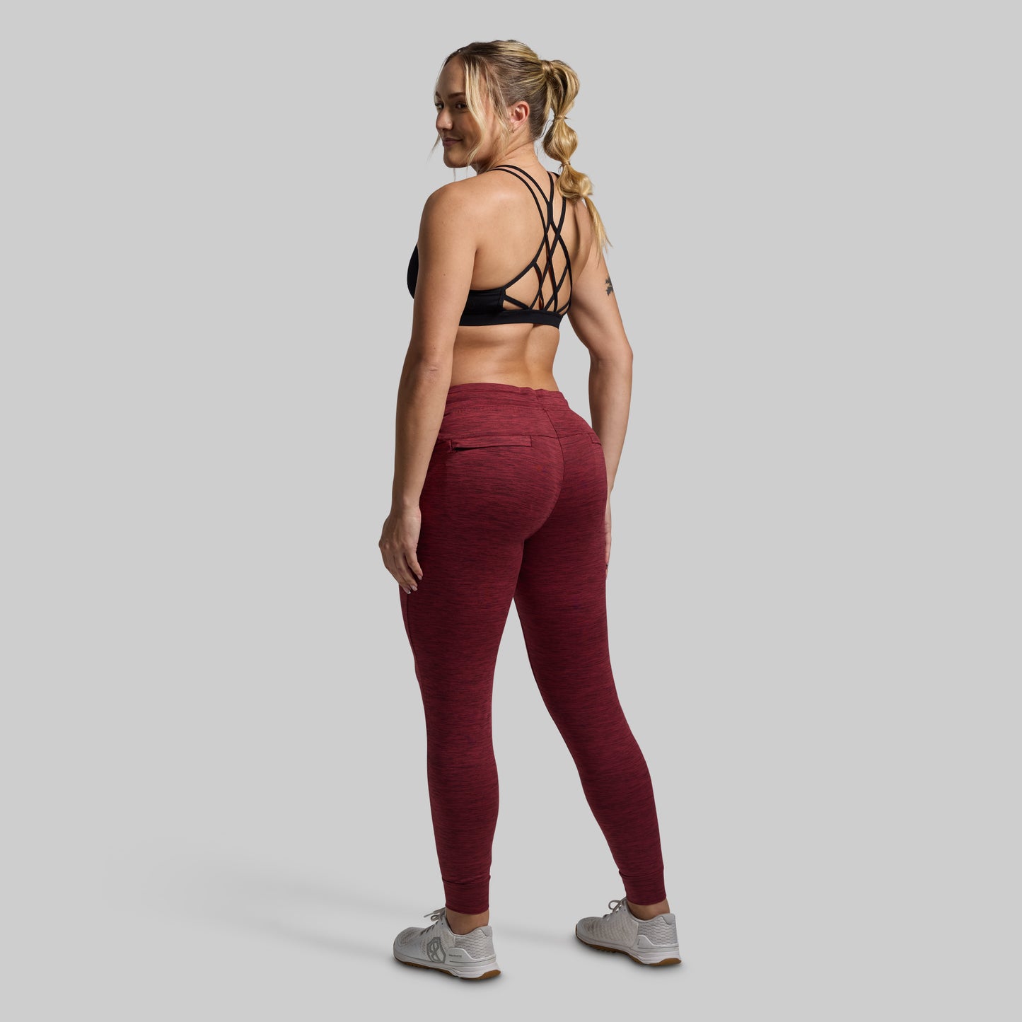 Women's Rest Day Low Rise Athleisure Jogger (Maroon)