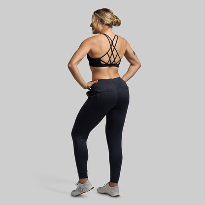 Women's Rest Day Low Rise Athleisure Jogger (Black)
