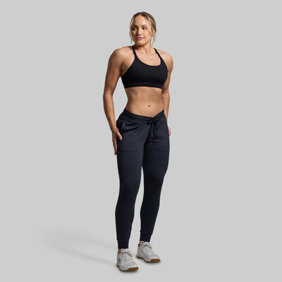 Women's Rest Day Low Rise Athleisure Jogger (Black)