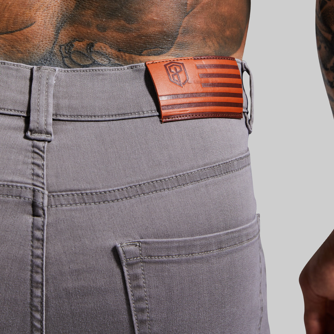 Grey Stretchy Jeans | Grey Men's Slim Fit Athletic Jeans