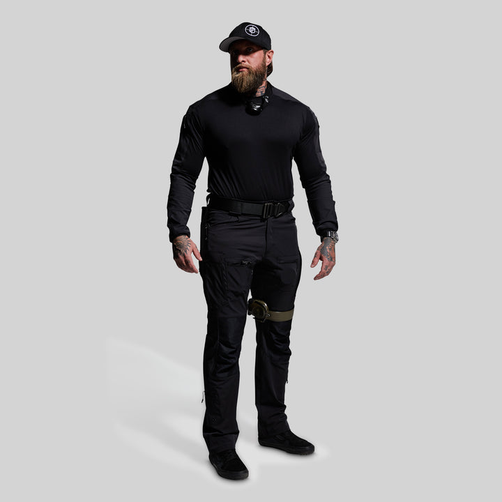 Long Sleeve Op Top (Black) – Born Primitive