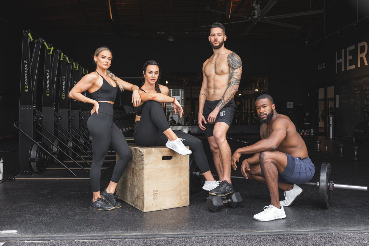 Group of athletes. 