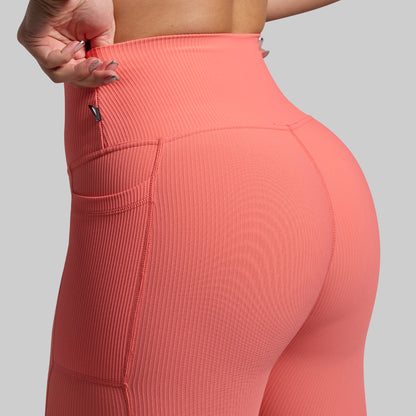 All or Nothing Capri w/ Pockets (Hot Peach)