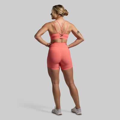 Lotus Sports Bra (Hot Peach)