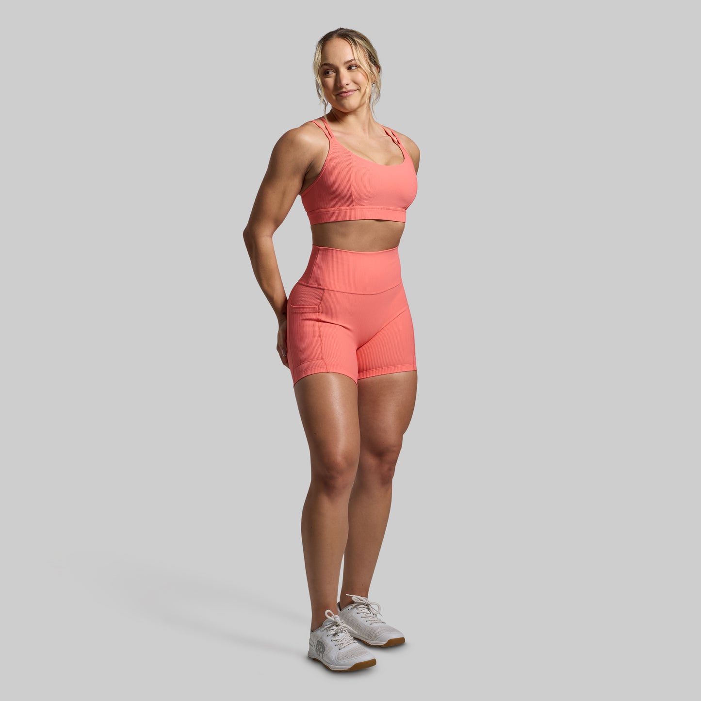 All or Nothing Short (Hot Peach)