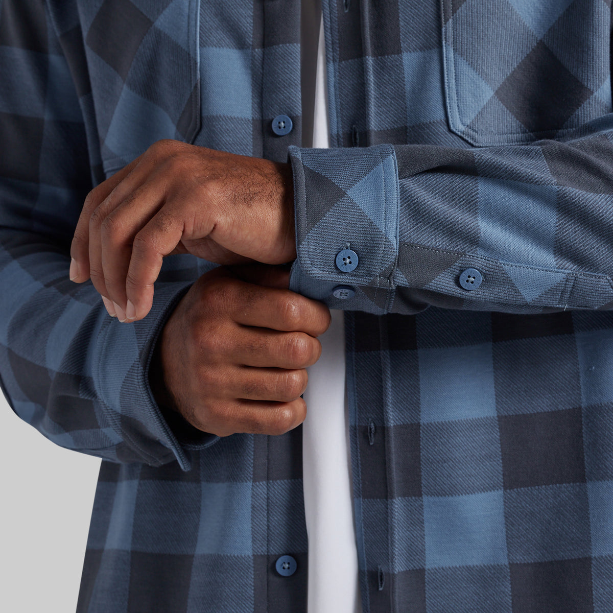 Rugged Woodsman Stretchy Flannel (Overcast)