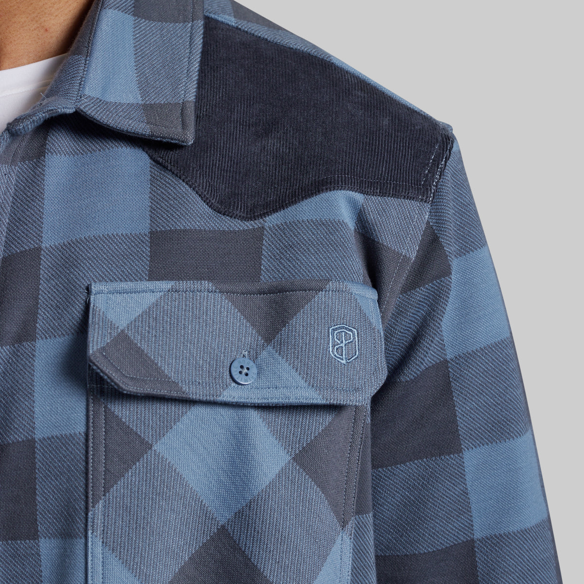 Rugged Woodsman Stretchy Flannel (Overcast)