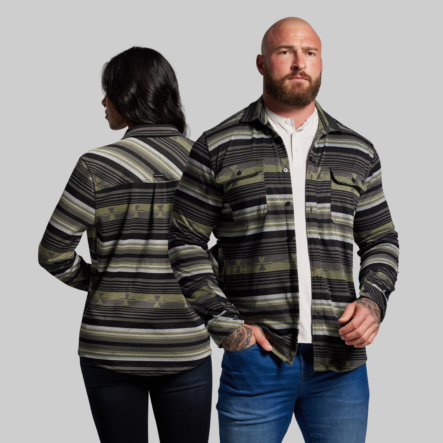 Woodsman Stretchy Flannel (Pasture)