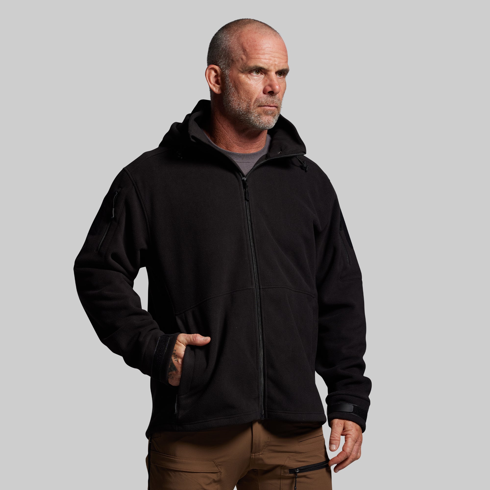 Headwind Fleece Jacket (Black) – Born Primitive