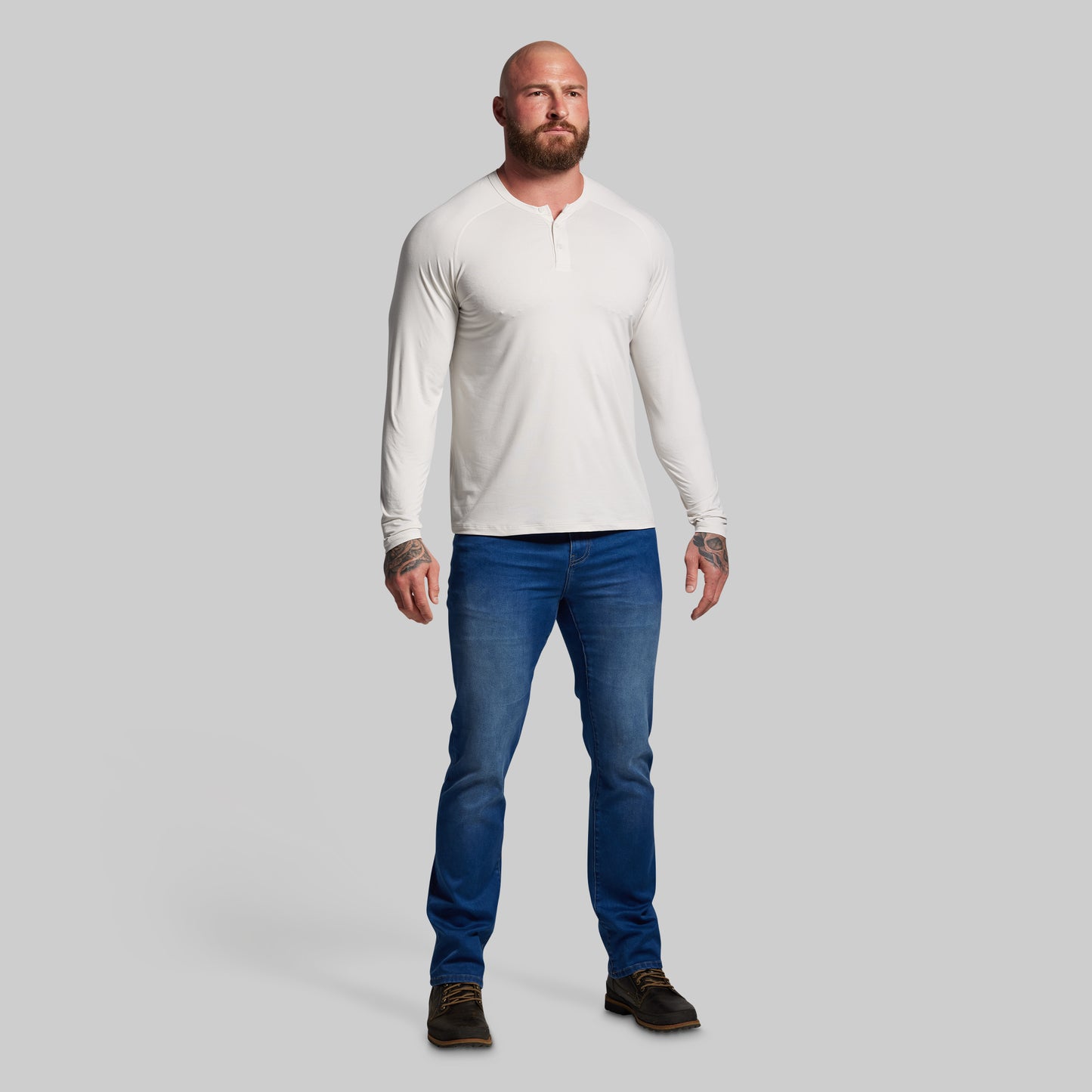 BP Premium Basic Henley (Sand)