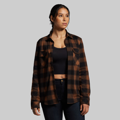 Woodsman Stretchy Flannel (Coyote Brown/Black)
