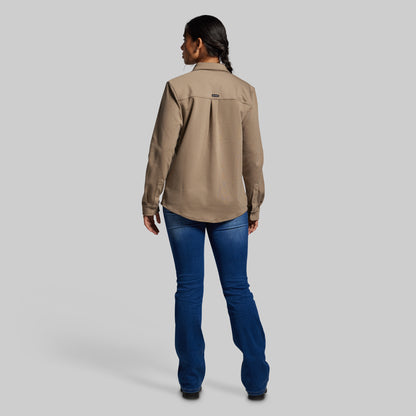 Woodsman Stretchy Flannel (Desert Tan)