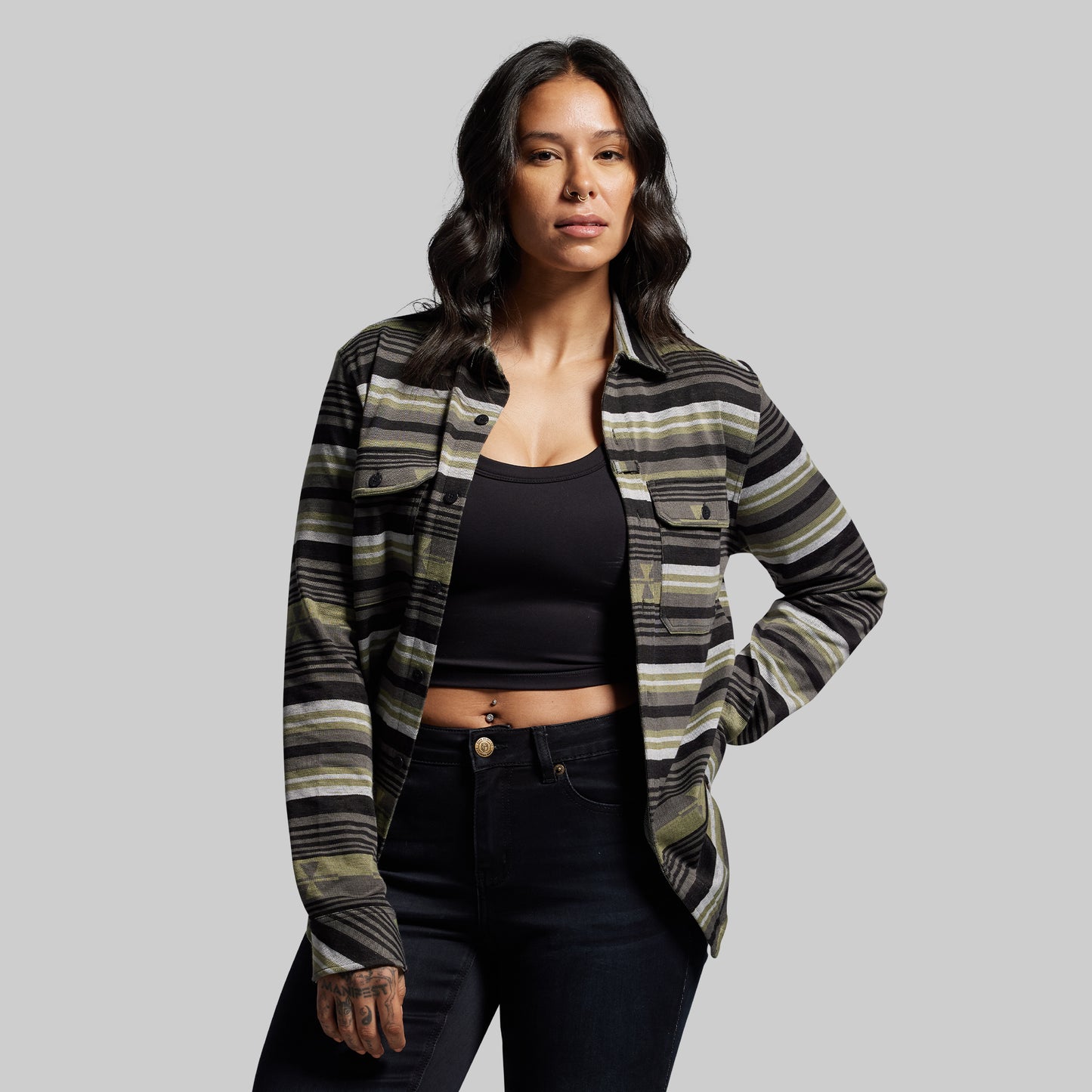 Woodsman Stretchy Flannel (Pasture)