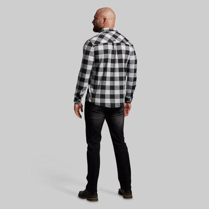 Woodsman Stretchy Flannel (White/Black)