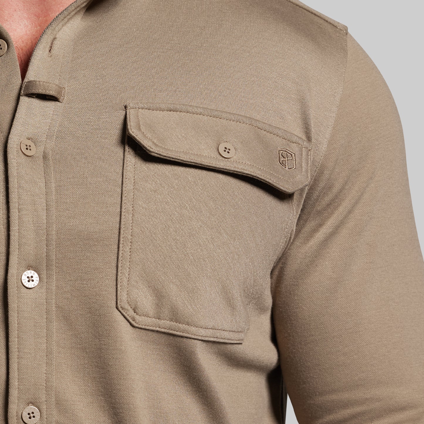 Woodsman Stretchy Flannel (Desert Tan)