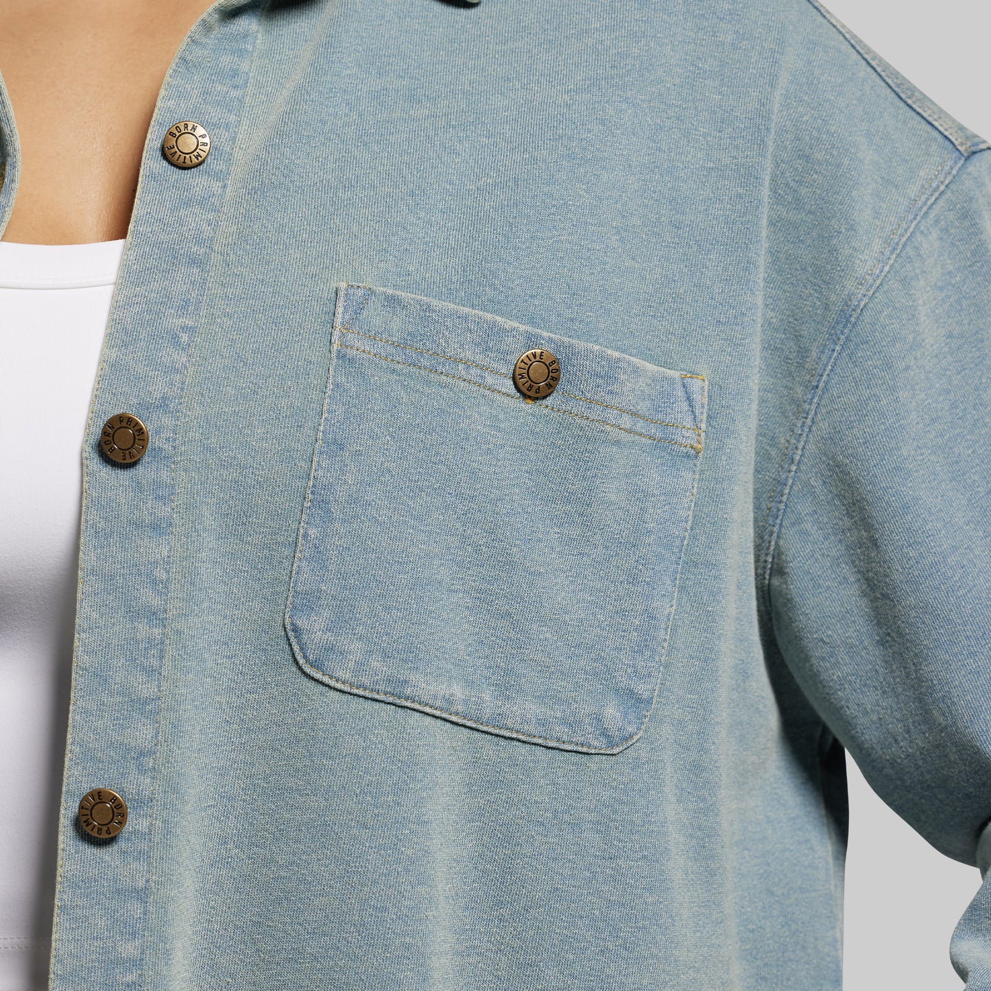 Women's Oversized Stretch Denim (Vintage Wash)