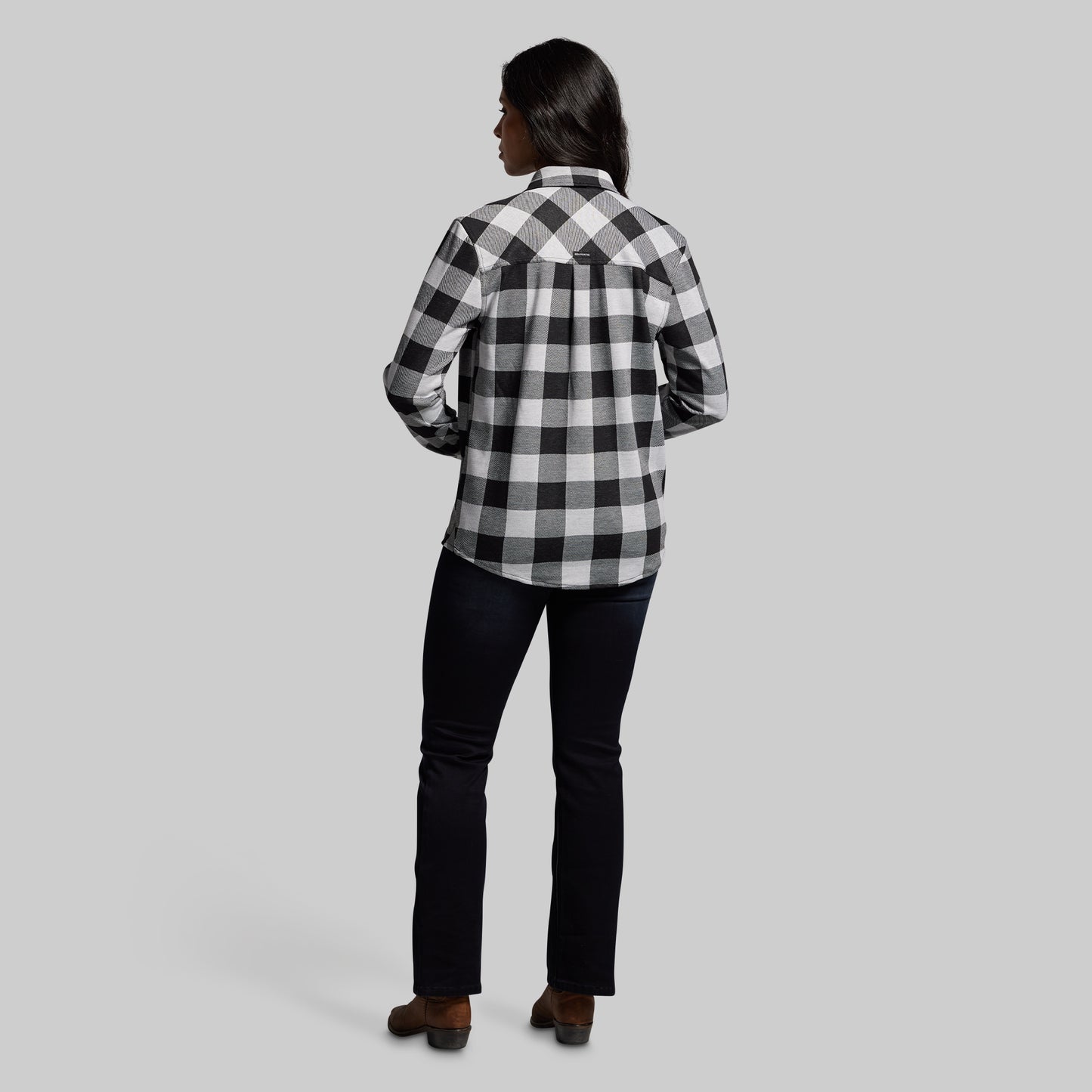 Woodsman Stretchy Flannel (White/Black)