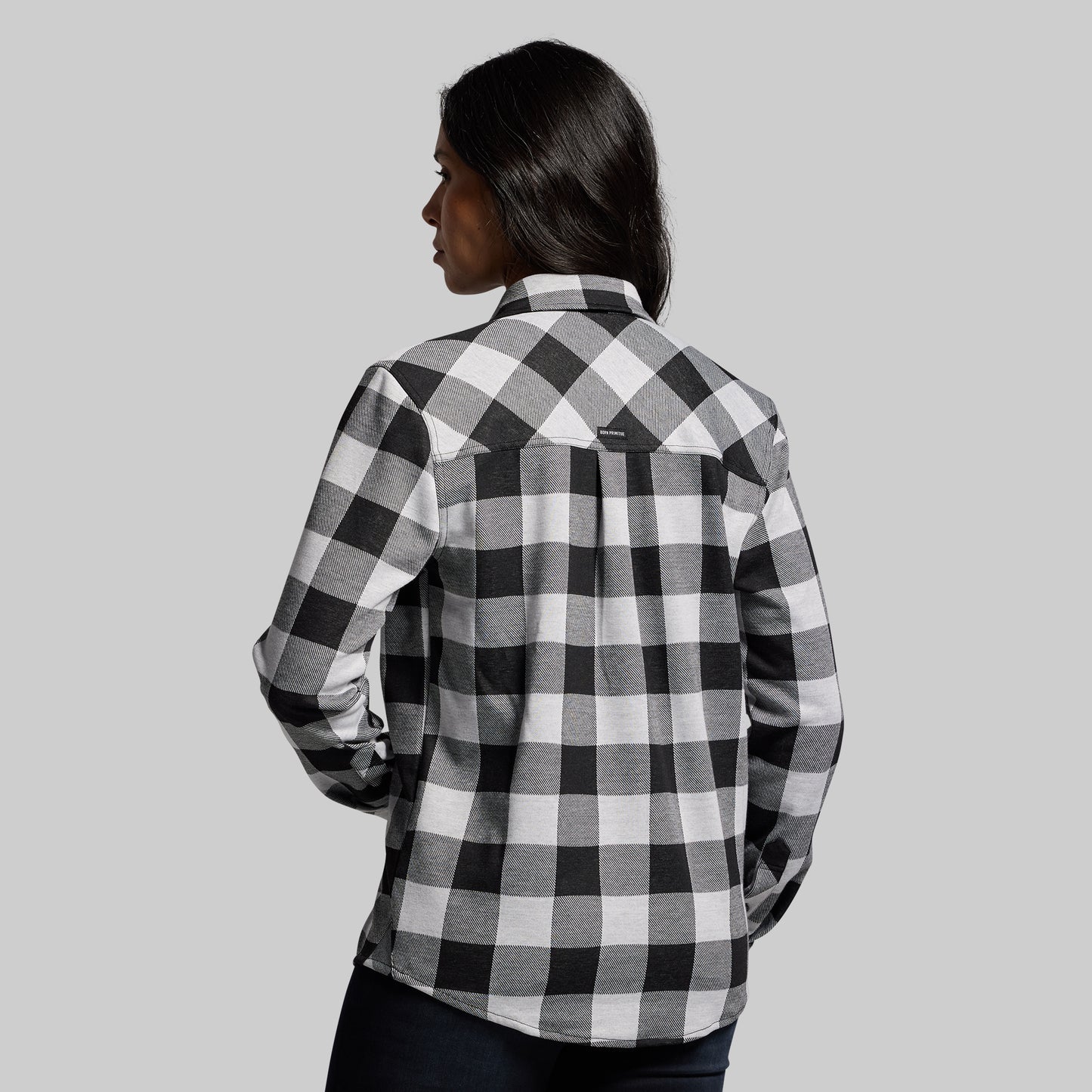 Woodsman Stretchy Flannel (White/Black)
