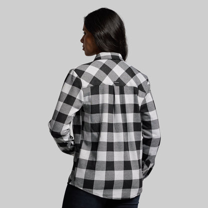 Woodsman Stretchy Flannel (White/Black)